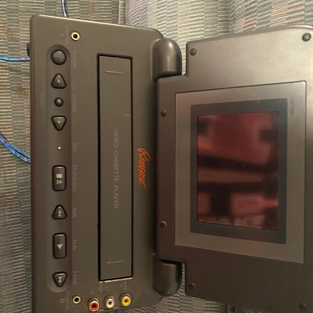 VHS Player And Tapes